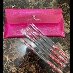 Glamierre Pink Luxe Glitter Eye Brush set